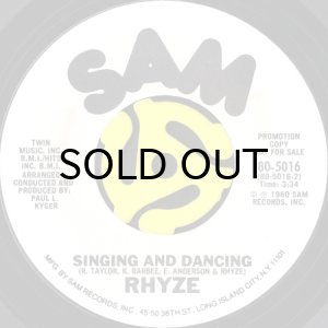 画像2: RHYZE / FREE b/w SINGING AND DANCING (45's) (WHITE PROMO) (2)