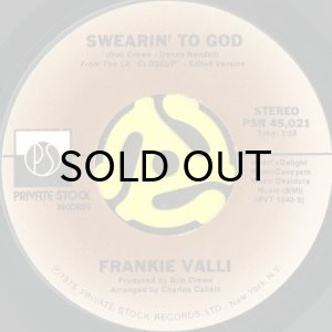 画像1: FRANKIE VALLI / SWEARIN' TO GOD (45's) (1)