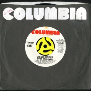画像3: DISCO CIRCUS / OVER AND OVER (45's) (WHITE PROMO) (3)