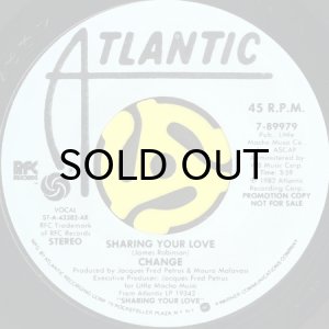 画像2: CHANGE / SHARING YOUR LOVE (45's) (PROMO) (2)
