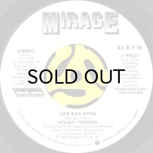 画像2: NOLAN THOMAS / ONE BAD APPLE (45's) (WHITE PROMO) (2)