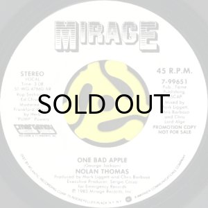 画像1: NOLAN THOMAS / ONE BAD APPLE (45's) (WHITE PROMO) (1)