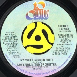 画像2: LOVE UNLIMITED ORCHESTRA / BRAZILIAN LOVE SONG b/w MY SWEET SUMMER SUITE (45's) (2)