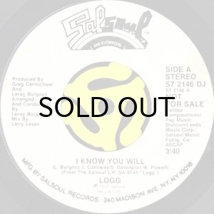 画像2: LOGG / I KNOW YOU WILL (45's) (WHITE PROMO) (2)