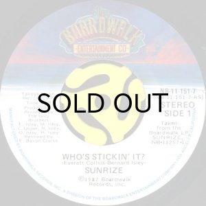 画像1: SUNRIZE / WHO'S STICKIN' IT? (45's) (VINYL PRESS) (1)