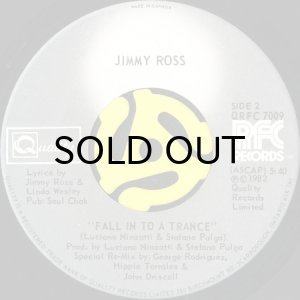 画像2: JIMMY ROSS / FALL IN TO A TRANCE (45's) (2)