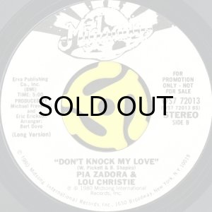 画像2: PIA ZADORA & LOU CHRISTIE / DON'T KNOCK MY LOVE (45's) (WHITE PROMO) (2)