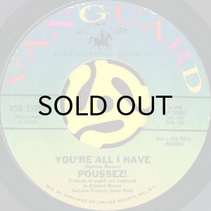 画像2: POUSSEZ! / BOOGIE WITH ME b/w YOU'RE ALL I HAVE (45's) (2)