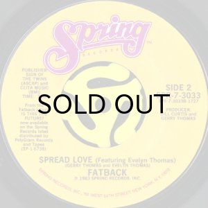 画像2: FATBACK / UP AGAINST THE WALL b/w SPREAD LOVE (45's) (2)