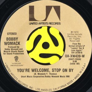 画像1: BOBBY WOMACK / YOU'RE WELCOME, STOP ON BY (45's) (1)