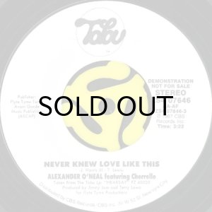 画像2: ALEXANDER O'NEAL feat. CHERRELLE / NEVER KNEW LOVE LIKE THIS (45's) (WHITE PROMO) (2)