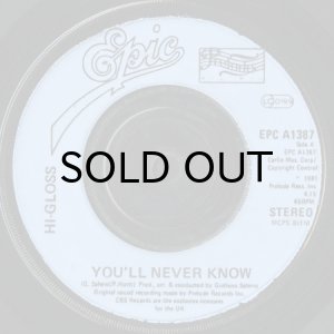 画像1: HI-GLOSS / YOU'LL NEVER KNOW b/w I'M TOTALLY YOURS (45's) (1)