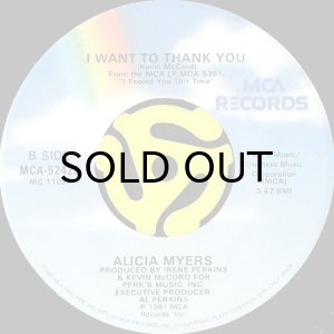 画像2: ALICIA MYERS / YOU GET THE BEST FROM ME b/w I WANT TO THANK YOU (45's) (2)