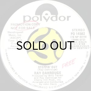 画像2: RAY DAHROUGE / STEPPIN' OUT (45's) (WHITE PROMO) (2)
