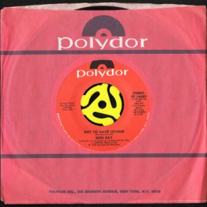 画像3: DON RAY / GOT TO HAVE LOVING (45's) (3)