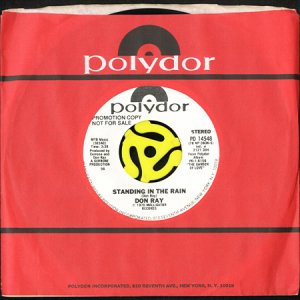 画像3: DON RAY / STANDING IN THE RAIN (45's) (WHITE PROMO) (3)