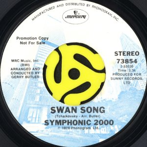 画像2: SYMPHONIC 2000 (PHILHARMONIC 2000) / DISCONCERTO b/w SWAN SONG (45's) (WHITE PROMO) (2)