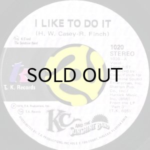 画像1: KC & THE SUNSHINE BAND / I LIKE TO DO IT b/w COME ON IN (45's) (1)