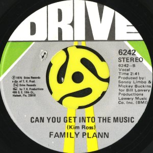 画像2: FAMILY PLANN / SEXY SUMMER b/w CAN YOU GET INTO THE MUSIC (45's) (2)