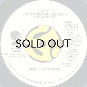 画像2: JIMMY BO HORNE / LET ME (LET ME BE YOUR LOVER) (45's) (WHITE PROMO) (2)