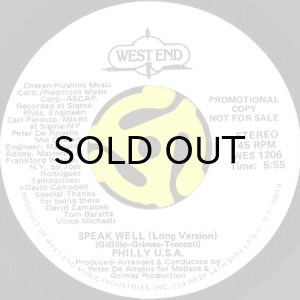 画像2: PHILLY U.S.A. / SPEAK WELL (45's) (WHITE PROMO) (2)