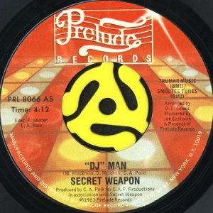 画像1: SECRET WEAPON / "DJ" MAN (45's) (1)