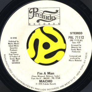 画像1: MACHO / I'M A MAN (45's) (1)