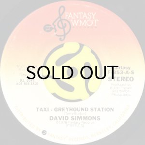 画像2: DAVID SIMMONS / TAXI - GREYHOUND STATION (45's) (PROMO) (2)