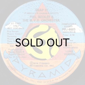 画像2: PHIL MEDLEY & THE M.V.B. ORCHESTRA / SNAP IT (LONG VERSION) (45's) (PROMO) (2)