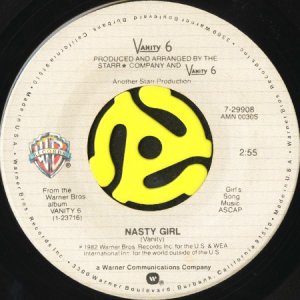 画像1: VANITY 6 / NASTY GIRL (45's) (1)