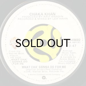 画像1: CHAKA KHAN / WHAT CHA' GONNA DO FOR ME (45's) (1)