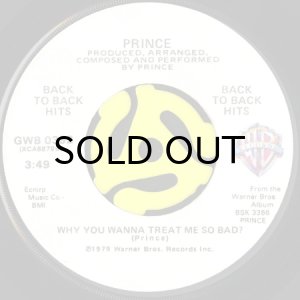 画像2: PRINCE / I WANNA BE YOUR LOVER b/w WHY YOU WANNA TREAT ME SO BAD? (45's) (2)