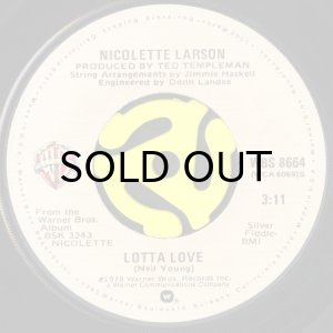 画像1: NICOLETTE LARSON / LOTTA LOVE (45's) (1)