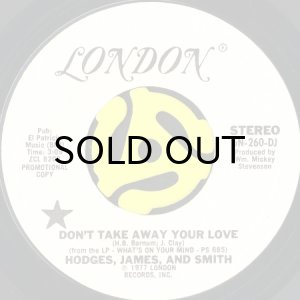 画像2: HODGES, JAMES & SMITH / DON'T TAKE AWAY YOUR LOVE (45's) (WHITE PROMO) (2)