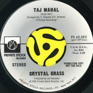 画像2: CRYSTAL GRASS / TAJ MAHAL (45's) (PROMO) (2)