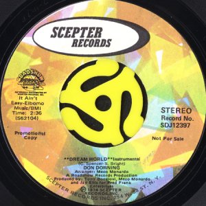 画像2: DON DOWNING / DREAM WORLD (DISCO MIX) (45's) (2)