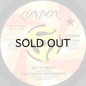 画像2: FANTASTIC EXPERIENCE / GET IT RIGHT (45's) (PROMO) (2)