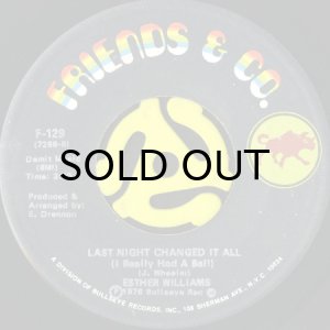 画像1: ESTHER WILLIAMS / LAST NIGHT CHANGE IT ALL (45's) (1)