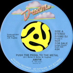 画像1: AM/FM / PUSH THE PEDAL TO THE METAL (45's)  (PROMO) (1)