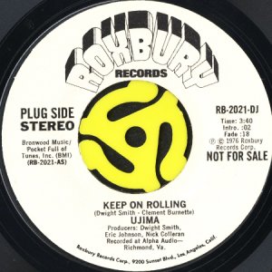 画像2: UJIMA / KEEP ON ROLLING (45's) (WHITE PROMO) (2)