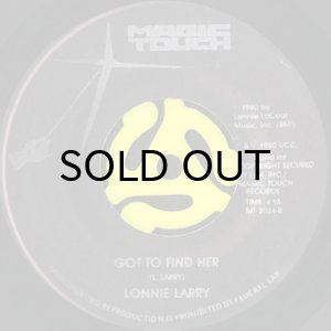 画像2: LONNIE LARRY / WHERE IS THE SUNSHINE b/w GOT TO FIND HER (45's) (2)