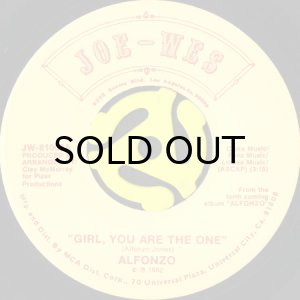 画像1: ALFONZO / GIRL, YOU ARE THE ONE b/w LOWDOWN (45's) (1)