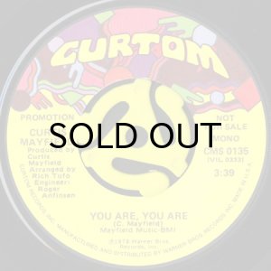 画像1: CURTIS MAYFIELD / YOU ARE, YOU ARE (45's) (PROMO) (1)