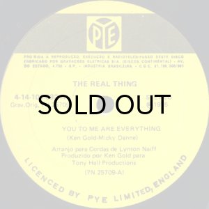 画像1: THE REAL THING / YOU TO ME ARE EVERYTHING (45's) (BRA) (1)