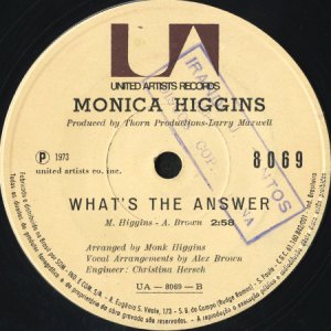 画像2: MONICA HIGGINS / IT'S THE REAL THING b/w WHAT'S THE ANSWER (45's) (BRA) (2)