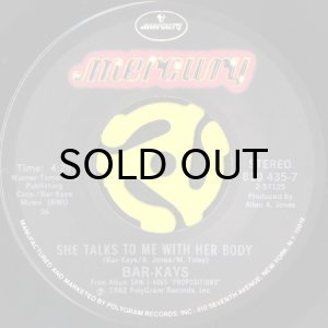 画像1: BAR-KAYS / SHE TALKS TO ME WITH HER BODY (45's) (VINYL PRESS) (1)