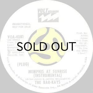 画像2: THE BAR-KAYS / MEMPHIS AT SUNRISE (45's) (WHITE PROMO) (2)