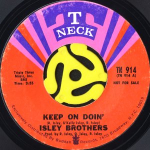 画像1: ISLEY BROTHERS / KEEP ON DOIN' (45's) (PROMO) (1)