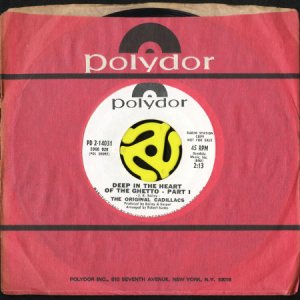 画像3: THE ORIGINAL CADILLACS / DEEP IN THE HEART OF THE GHETTO (45's) (WHITE PROMO) (3)