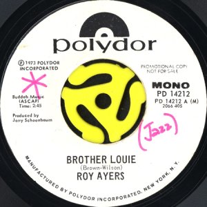 画像1: ROY AYERS / BROTHER LOUIE (45's) (WHITE PROMO) (1)